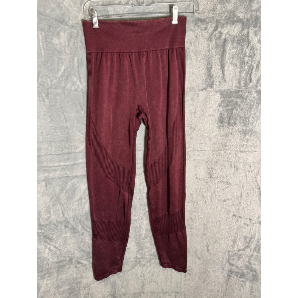 Pink Victoria's Secret Seamless High Waisted Leggings Burgundy Large